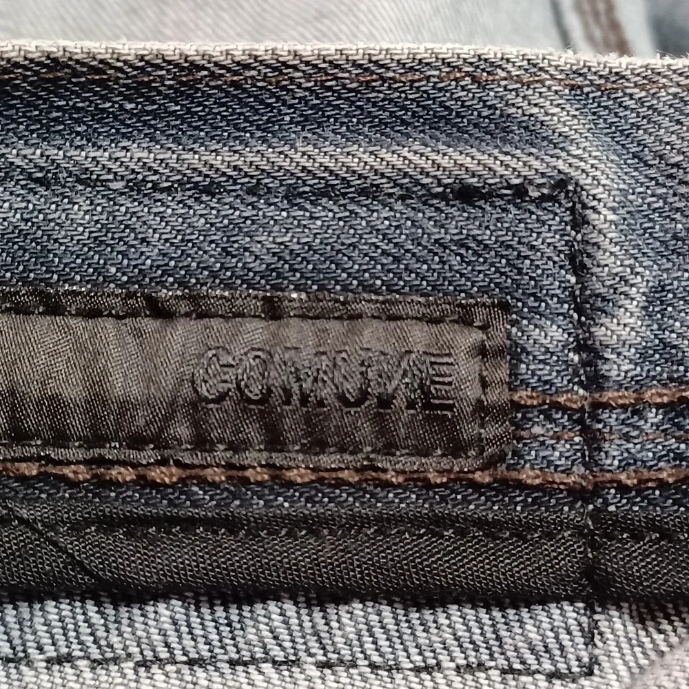 Comune Mens Slim Straight Leg Jeans Faded Grey Denim Size 32x30 Streetwear